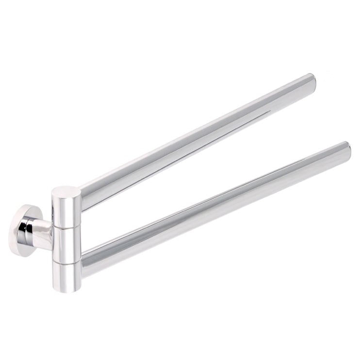 Gedy 5123-13 17 Inch Polished Chrome Double Towel Holder